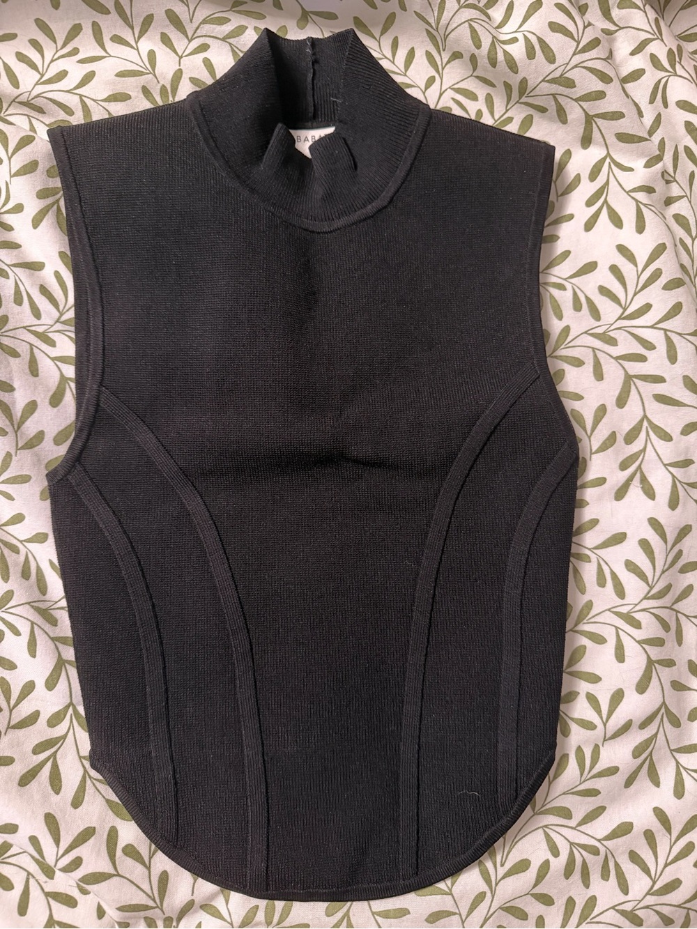 Babaton Sculpt Knit Contour Tank – Black